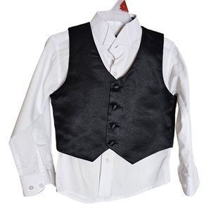 American Exchange Boys Dress Button down Shirt and Vest size 2